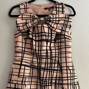 Givenchy Pink and Black Bow Mini Dress